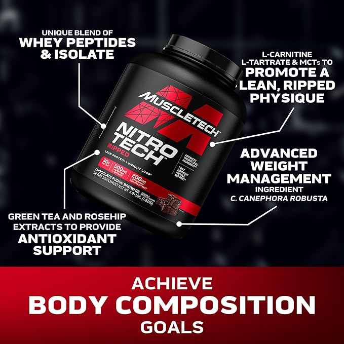 MuscleTech™ Nitro-Tech™ Ripped Whey Protein Powder