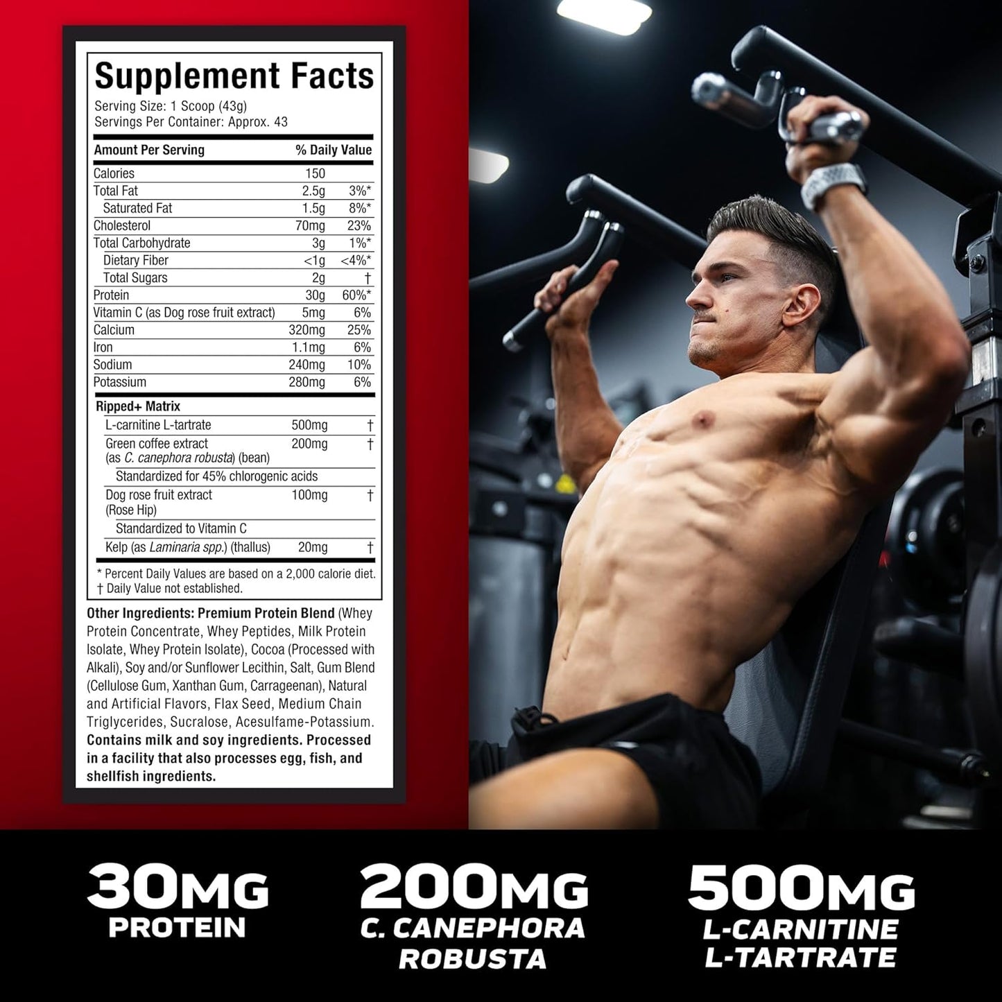 MuscleTech™ Nitro-Tech™ Ripped Whey Protein Powder